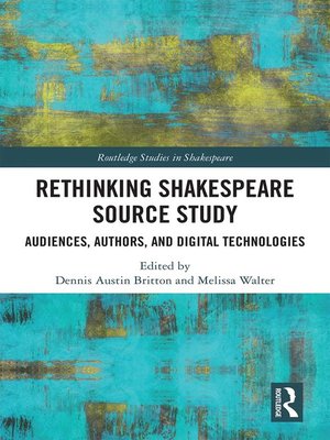 cover image of Rethinking Shakespeare Source Study
